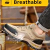 Chaussures de sécurité, pour hommes, anti-écrasement, anti-perforation et  isolantes.