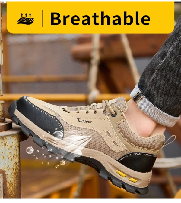 Chaussures de sécurité, pour hommes, anti-écrasement, anti-perforation et  isolantes.