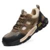 Chaussures de sécurité pour hommes, anti-écrasement et anti-perforation, légères et respirantes.