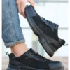 Chaussures de sécurité anti-perforation pour hommes, chaussures de travail d'été respirantes en maille, embout en plastique.