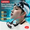 Nouveau casque sans fil Lenovo à conduction osseuse pour la natation et le sport – Bluetooth 5.4, étanche IPX8, avec microphone, idéal pour l'entraînement et le fitness.