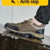 Chaussures de sécurité d'été pour le travail, chaussures de travail pour hommes résistantes à la perforation, chaussures de protection, bottes de sécurité, bottes tactiques.