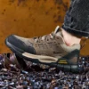 Chaussures de sécurité pour hommes, anti-écrasement et anti-perforation, légères et respirantes.