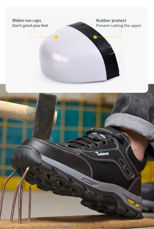 Chaussures de sécurité, chaussures de travail anti-écrasement et anti-perforation, chaussures de protection pour hommes, bottes de protection légères et confortables