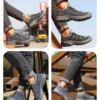 Les chaussures de sécurité pour hommes, légères, souples, confortables, respirantes et antidérapantes.