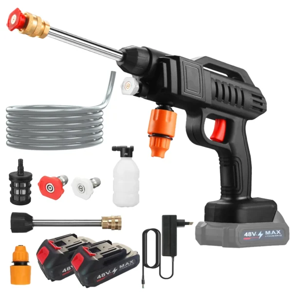 Pistolet de lavage de voiture haute pression 100 bars, sans fil, rechargeable, puissant, pour batterie Makita.