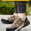 Chaussures de sécurité pour hommes, anti-écrasement et anti-perforation, légères et respirantes.