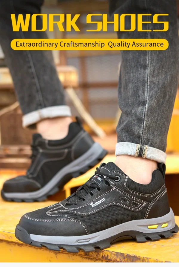 Chaussures de sécurité, chaussures de travail anti-écrasement et anti-perforation, chaussures de protection pour hommes, bottes de protection légères et confortables