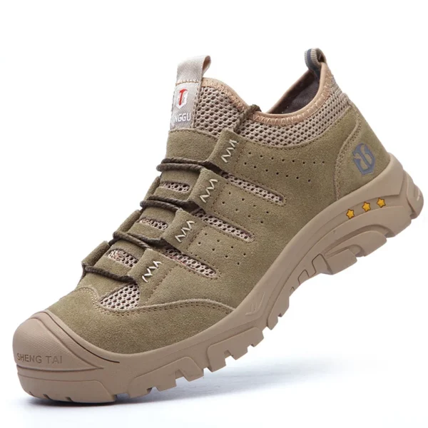 Les chaussures de sécurité pour hommes, légères, souples, confortables, respirantes et antidérapantes.
