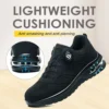 Chaussures de sécurité pour hommes avec fermeture rotative – Légères, anti-chocs et anti-perforation – Style sportif pour les professionnels en extérieur