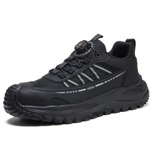 Chaussures de sécurité pour hommes avec embout en acier – Protection anti-écrasement et anti-perforation.