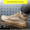 Chaussures de sécurité isolantes pour hommes avec embout en plastique, baskets de travail antidérapantes, chaussures de protection et bottes de travail anti-perforation.