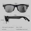 Lunettes intelligentes Lenovo avec assistant vocal IA, résolution 4K, télécommande tactile, appareil photo/vidéo, traducteur et connectivité Bluetooth sans fil.