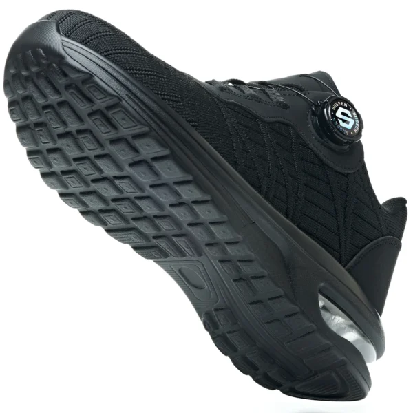 Chaussures de sécurité pour hommes avec fermeture rotative – Légères, anti-chocs et anti-perforation – Style sportif pour les professionnels en extérieur