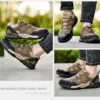 Chaussures de sécurité pour hommes, anti-écrasement et anti-perforation, légères et respirantes.
