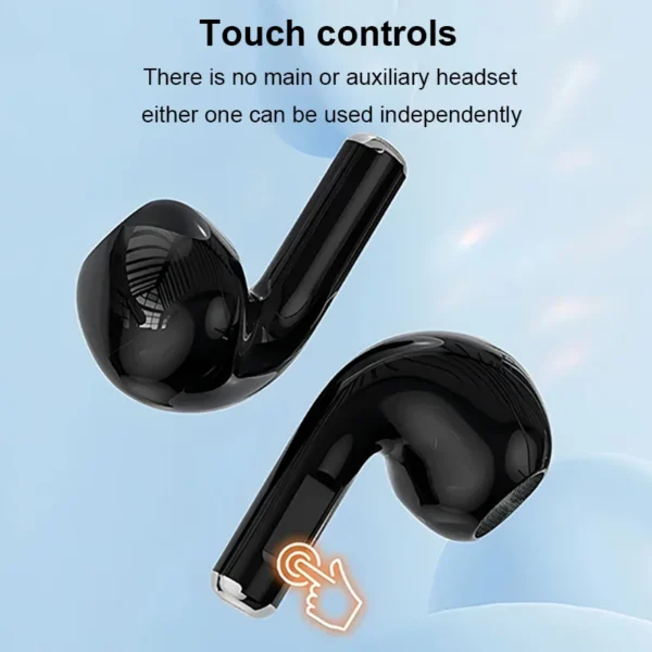 Écouteurs sans fil Bluetooth avec réduction de bruit ENC pour les appels, son stéréo Hi-Fi – Modèle Pro4s (compatible Xiaomi et AirPods)