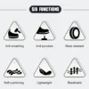 Chaussures de sécurité pour hommes – Style tendance, embout en acier anti-écrasement, semelle en Kevlar – Bottes de travail pour extérieur et atelier industriel – Fermeture à bouton