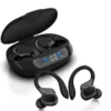 Écouteurs sans fil Otemkay SP16 – Modèle authentique avec contours d'oreille, véritablement sans fil, conçus pour la course à pied, avec microphone.