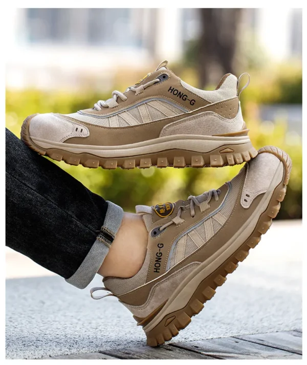 Chaussures de sécurité isolantes pour hommes avec embout en plastique, baskets de travail antidérapantes, chaussures de protection et bottes de travail anti-perforation.
