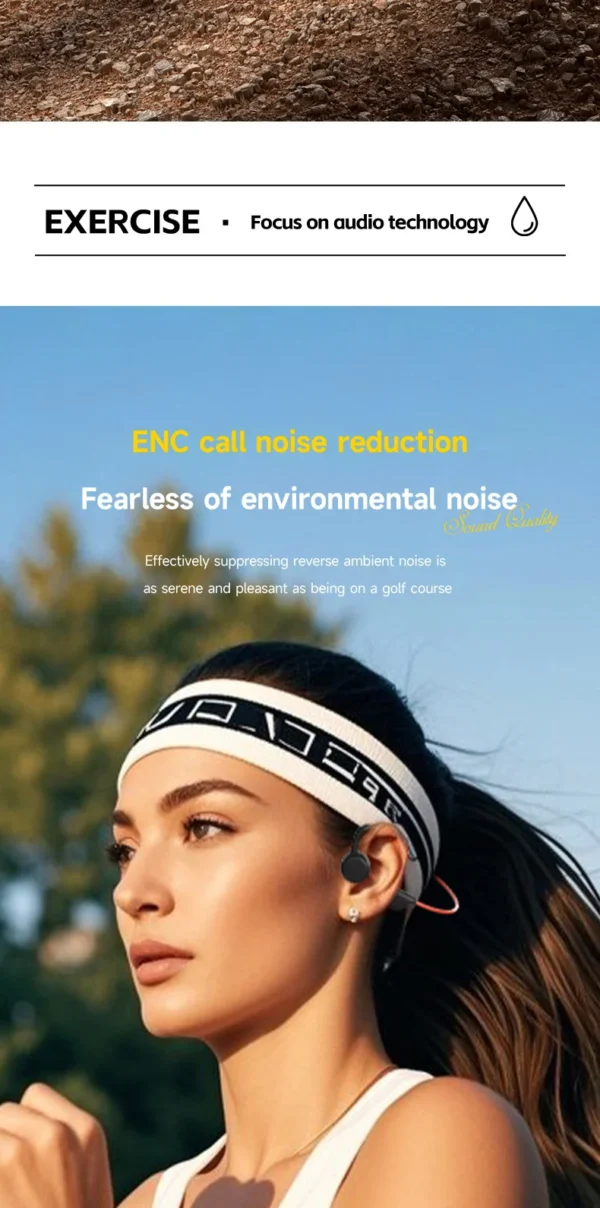 Nouveau casque sans fil Lenovo à conduction osseuse pour la natation et le sport – Bluetooth 5.4, étanche IPX8, avec microphone, idéal pour l'entraînement et le fitness.