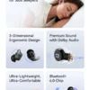 Écouteurs Bluetooth HTC NE76, mini-écouteurs invisibles avec traducteur IA pour le sommeil, écouteurs sans fil souples – Orange.