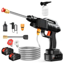 Pistolet de lavage de voiture haute pression 100 bars, sans fil, rechargeable, puissant, pour batterie Makita.