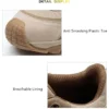 Chaussures de sécurité isolantes pour hommes avec embout en plastique, baskets de travail antidérapantes, chaussures de protection et bottes de travail anti-perforation.