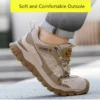 Chaussures de sécurité isolantes pour hommes avec embout en plastique, baskets de travail antidérapantes, chaussures de protection et bottes de travail anti-perforation.