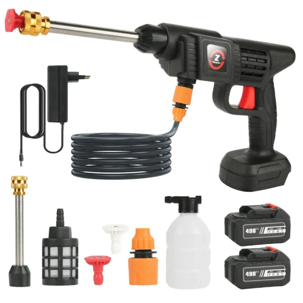 Pistolet de lavage de voiture haute pression 100 bars, sans fil, rechargeable, puissant, pour batterie Makita.