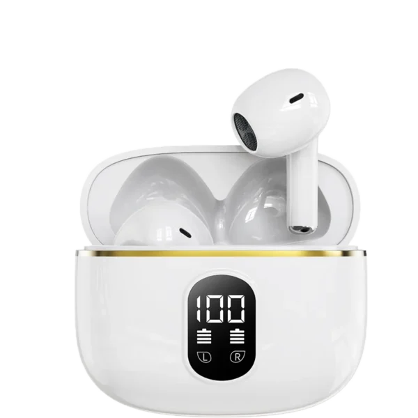 Écouteurs sans fil Bluetooth avec réduction de bruit ENC pour les appels, son stéréo Hi-Fi – Modèle Pro4s (compatible Xiaomi et AirPods)