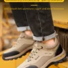 Chaussures de sécurité, pour hommes, anti-écrasement, anti-perforation et  isolantes.