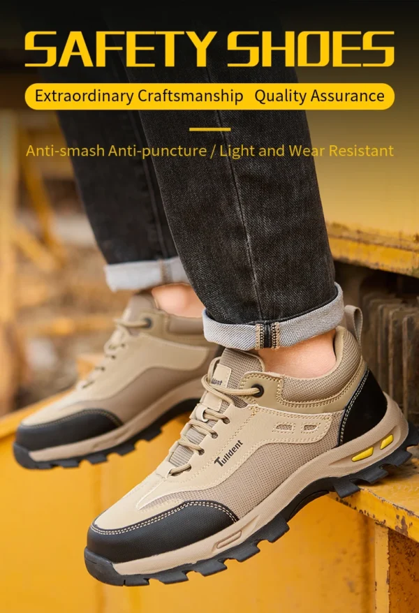 Chaussures de sécurité, pour hommes, anti-écrasement, anti-perforation et  isolantes.