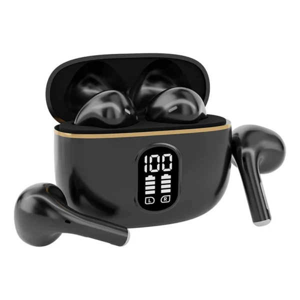 Écouteurs sans fil Bluetooth avec réduction de bruit ENC pour les appels, son stéréo Hi-Fi – Modèle Pro4s (compatible Xiaomi et AirPods)