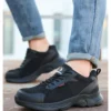 Chaussures de sécurité anti-perforation pour hommes, chaussures de travail d'été respirantes en maille, embout en plastique.
