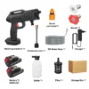 Pistolet de lavage de voiture haute pression 100 bars, sans fil, rechargeable, puissant, pour batterie Makita.