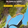 Nouveau casque sans fil Lenovo à conduction osseuse pour la natation et le sport – Bluetooth 5.4, étanche IPX8, avec microphone, idéal pour l'entraînement et le fitness.