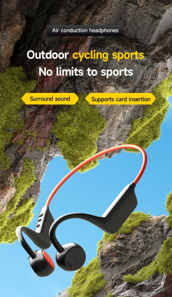 Nouveau casque sans fil Lenovo à conduction osseuse pour la natation et le sport – Bluetooth 5.4, étanche IPX8, avec microphone, idéal pour l'entraînement et le fitness.