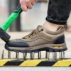 Chaussures de sécurité d'été pour le travail, chaussures de travail pour hommes résistantes à la perforation, chaussures de protection, bottes de sécurité, bottes tactiques.
