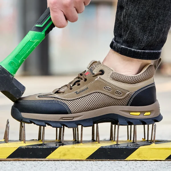 Chaussures de sécurité d'été pour le travail, chaussures de travail pour hommes résistantes à la perforation, chaussures de protection, bottes de sécurité, bottes tactiques.