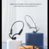 Écouteurs à conduction osseuse réelle B8 – Casque sans fil Bluetooth 5.3 pour le sport avec contour d'oreille et étanchéité IPX5 (idéal pour la course et la conduite)