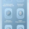 Écouteurs sans fil Bluetooth avec réduction de bruit ENC pour les appels, son stéréo Hi-Fi – Modèle Pro4s (compatible Xiaomi et AirPods)
