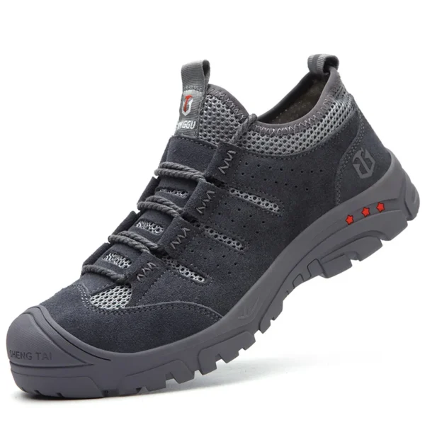 Les chaussures de sécurité pour hommes, légères, souples, confortables, respirantes et antidérapantes.