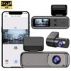 Dashcam HD 2K/1K avec connectivité Wi-Fi et liaison smartphone.