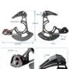 Stabilisateur de chaîne pour VTT (grand plateau unique)