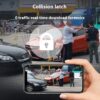 Enregistreur vidéo pour voiture avec double enregistrement, contrôle par application et géolocalisation GPS à distance.