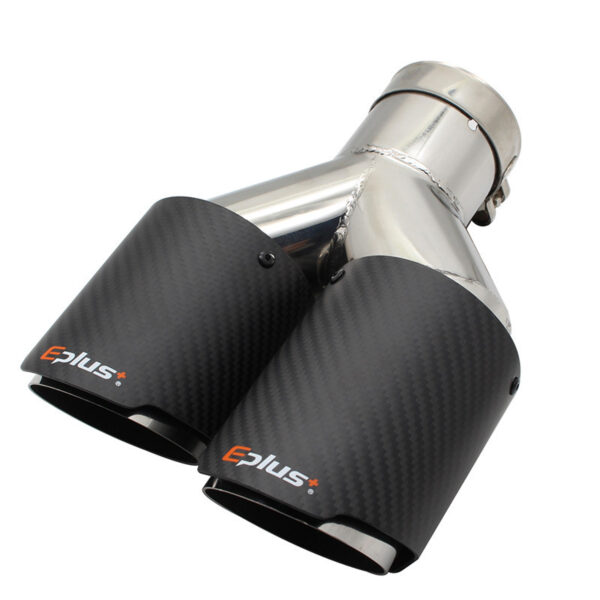 Universal Silver Stainless Steel Exhaust Pipe Muffler