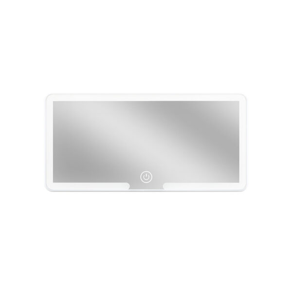Miroir de courtoisie pour pare-soleil automobile avec éclairage et variateur d'intensité